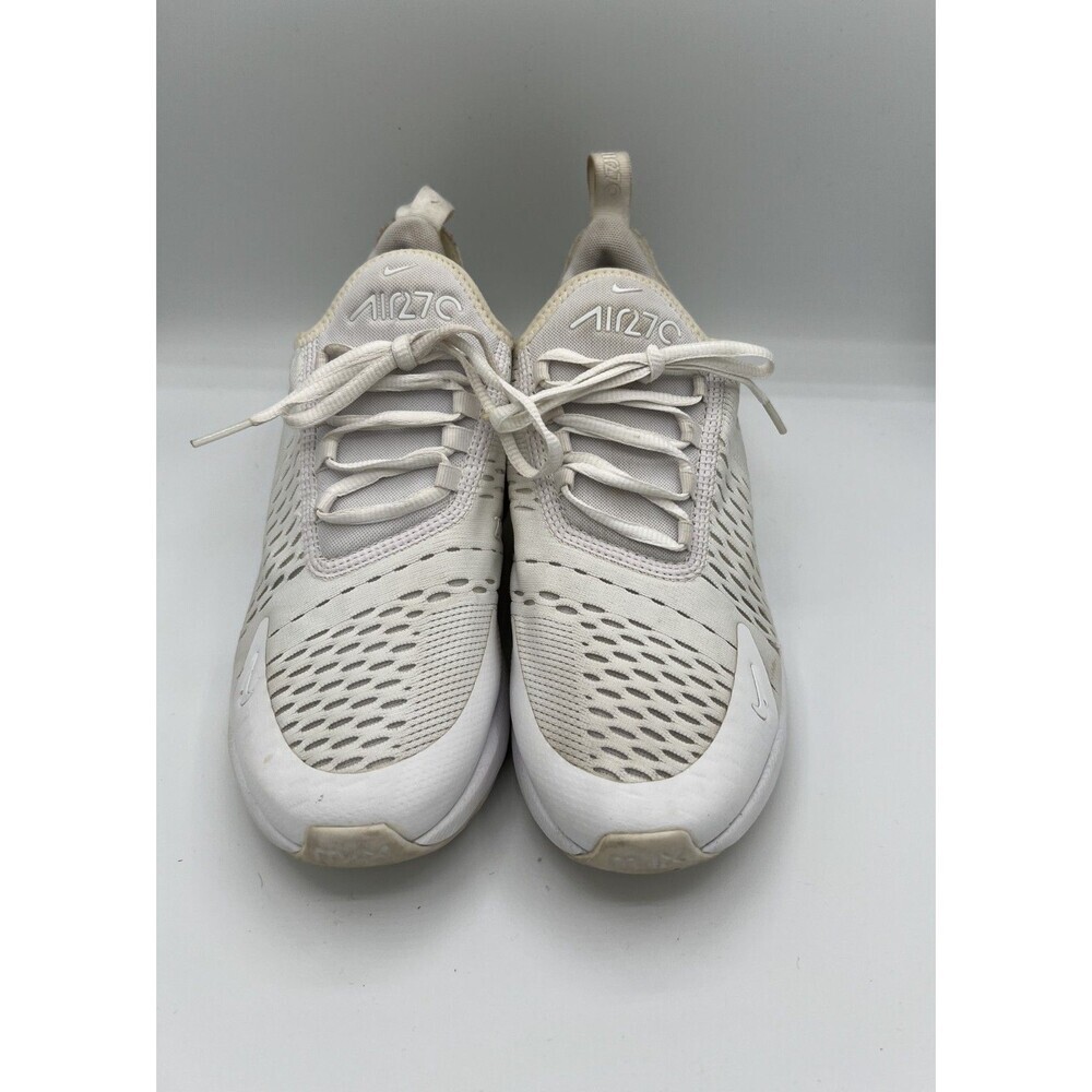 Nike Air Max 270 Triple White Sail Running Shoes Women’s 6Y / 7.5